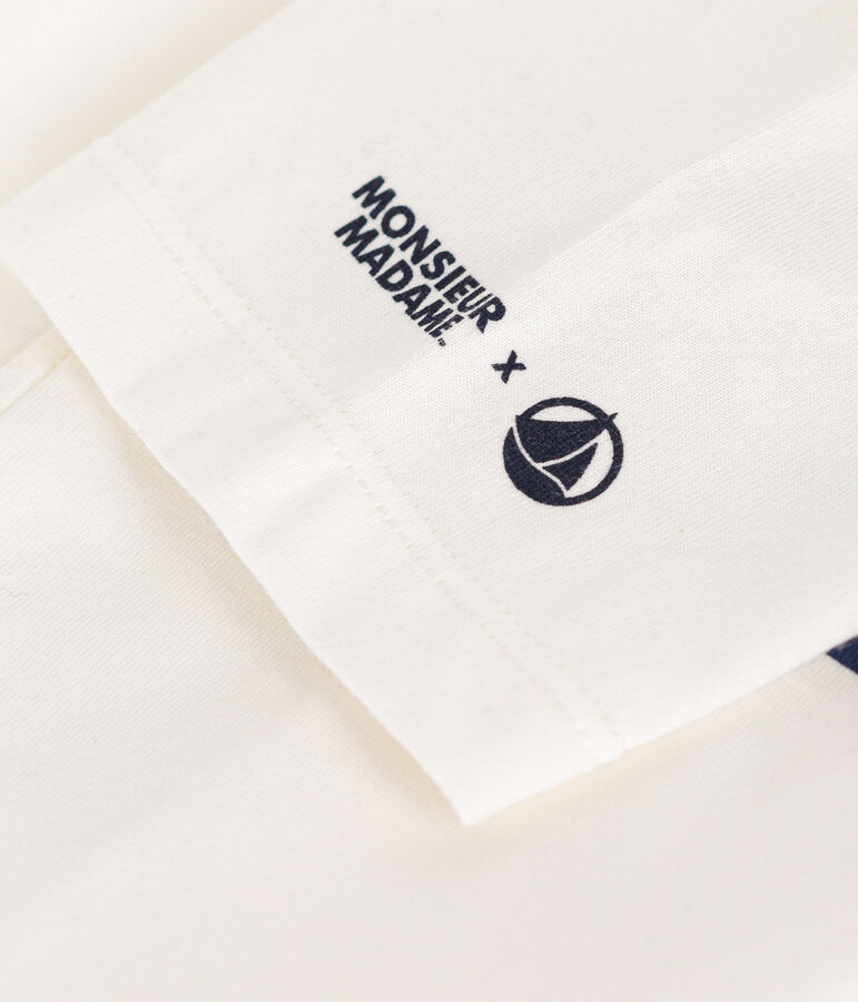 Tee-shirt Monsieur Madame en coton enfant blanc