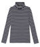 Sous pull femme iconique rayé bleu SMOKING/beige COQUILLE