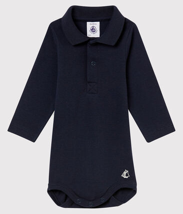 PETIT BATEAU - Body col polo bébé garçon