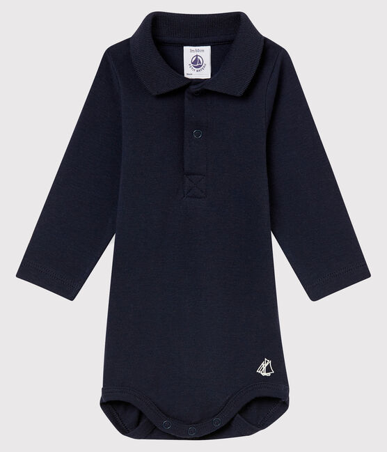 Body col polo bébé garçon bleu SMOKING