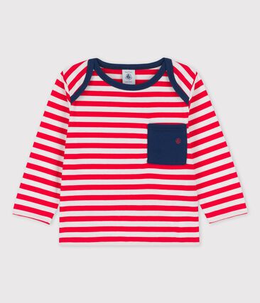 Tee-shirt manches longues rayé en jersey bébé