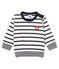Tee shirt manches longues rayure marinière bébé garçon blanc MARSHMALLOW/bleu SMOKING