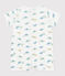 Combinaison courte bébé en coton dinosaures blanc MARSHMALLOW/blanc MULTICO