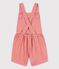 Combishort en lyocell enfant fille rose PAPAYE