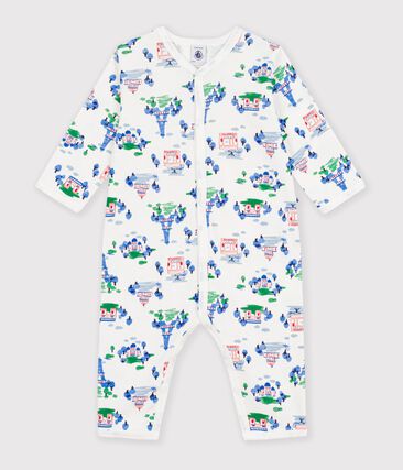 Pyjama bébé en coton sans pieds imprimé Paris