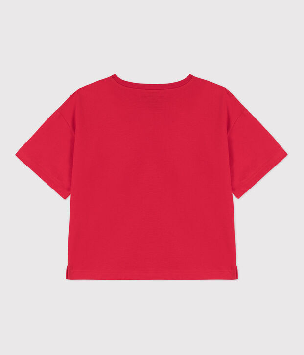 Tee-shirt LE BOXY en coton Femme rouge