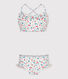Maillot de bain deux pièces enfant fleuri