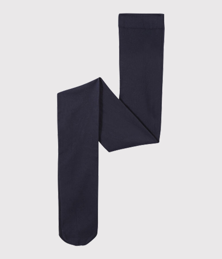 Collant microfibre enfant fille bleu SMOKING