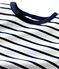Tee-shirt L'ICONIQUE col rond en coton Femme blanc MARSHMALLOW/bleu SMOKING