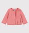 Cardigan en tubique matelassé bébé rose PAPAYE