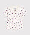 Polo manches courtes en jersey fin bébé blanc MARSHMALLOW/blanc MULTICO