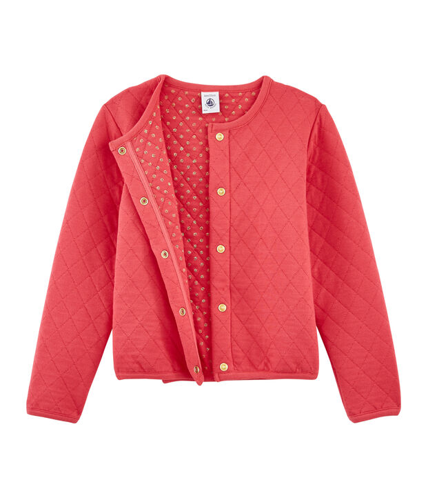 Cardigan enfant fille rouge