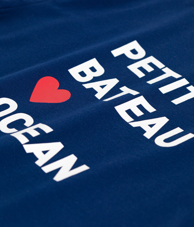 Tee-shirt Femme Le Boxy en coton bleu fonc&eacute;