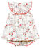 Robe imprim&eacute;e et bloomer b&eacute;b&eacute; fille blanc/multicouleur