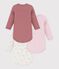 Lot de bodies manches longues en coton imprim&eacute; &agrave; fleurs b&eacute;b&eacute; multicouleur