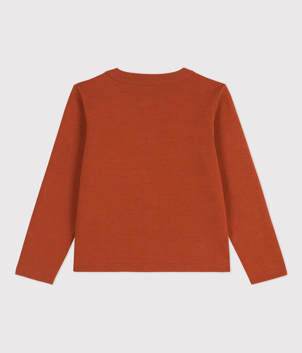 Cardigan en coton enfant fille marron