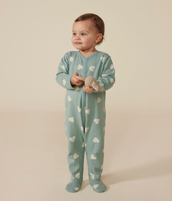 Pyjama bébé coeurs en molleton PAUL/ AVALANCHE