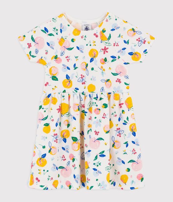 Robe en coton bébé blanc MARSHMALLOW/blanc MULTICO