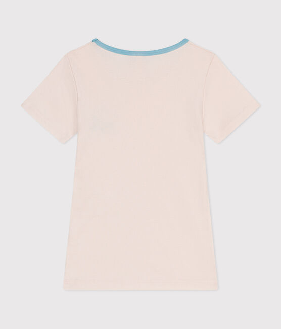 Tee-shirt manches courtes enfant en coton beige PANACOTTA