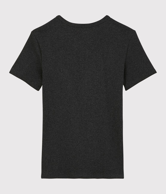 T-shirt col V iconique en coton Femme gris CITY CHINE