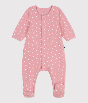 Bodyjama bébé en tubique petits cœurs