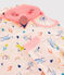 Pyjama déguisement flamand rose petite fille en côte rose FLEUR/blanc MULTICO