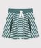 Jupe en coton enfant fille vert BRUT/blanc AVALANCHE