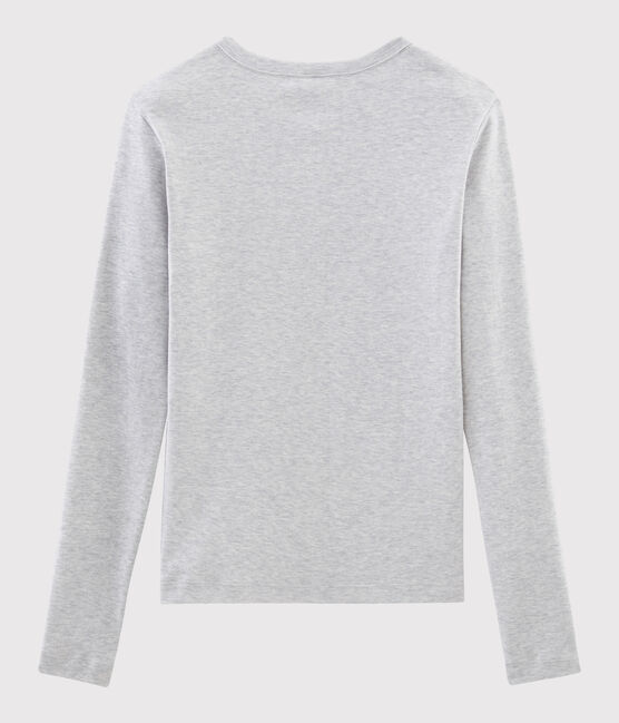 T-shirt col rond iconique en coton Femme gris BELUGA CHINE