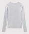 T-shirt col rond iconique en coton Femme gris BELUGA CHINE