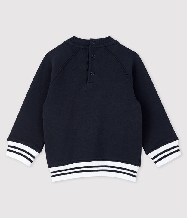 Sweatshirt b&eacute;b&eacute; gar&ccedil;on imprim&eacute; bleu marine