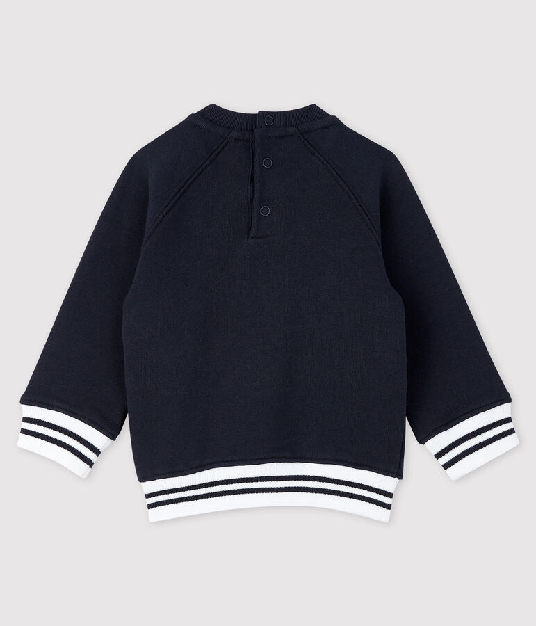 Sweatshirt b&eacute;b&eacute; gar&ccedil;on imprim&eacute; bleu