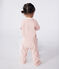 Pyjama bébé en velours avec col rose SALINE