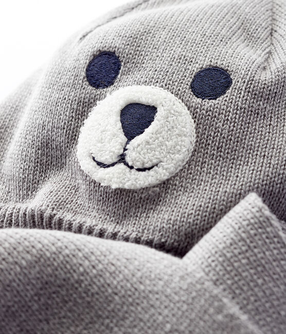 Bonnet écharpe bébé fille/garçon gris SUBWAY CHINE