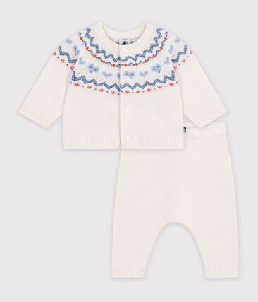 Ensemble bébé en tricot à motif jacquard