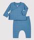 Ensemble 2 pièces bébé matelassés en coton biologique