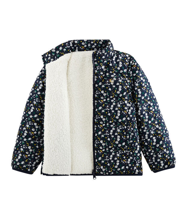 Doudoune 3 en 1 enfant fille bleu/multicouleur