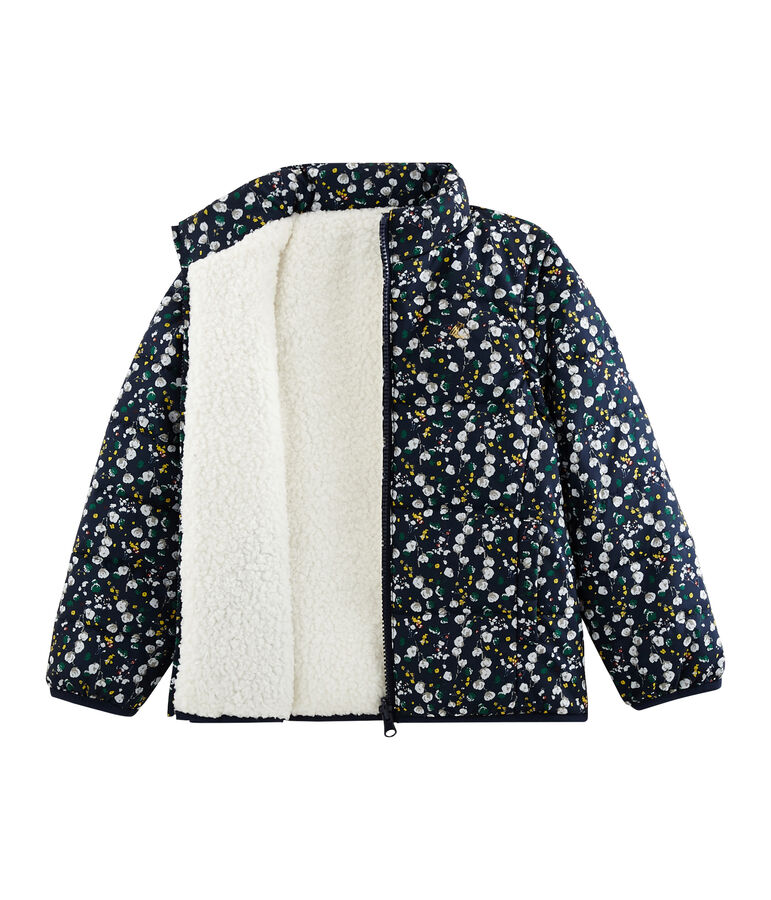 Doudoune 3 en 1 enfant fille bleu/multicouleur