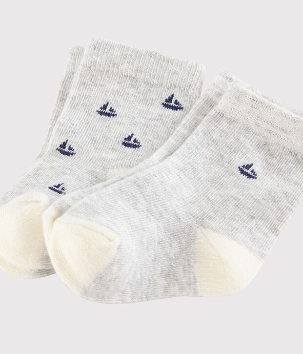 Lot de 2 paires de chaussettes b&eacute;b&eacute; multicouleur