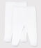 Lot de 2 pantalons blancs à pieds bébé en coton biologique blanc ECUME