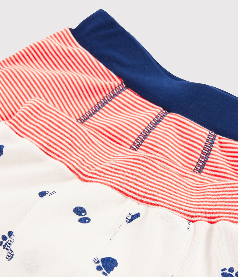 Lot de 2 boxers imprim&eacute; patte de y&eacute;ti petit gar&ccedil;on multicouleur