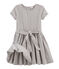 Robe enfant fille marron/blanc