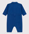 Combinaison longue en coton lyocell b&eacute;b&eacute; bleu