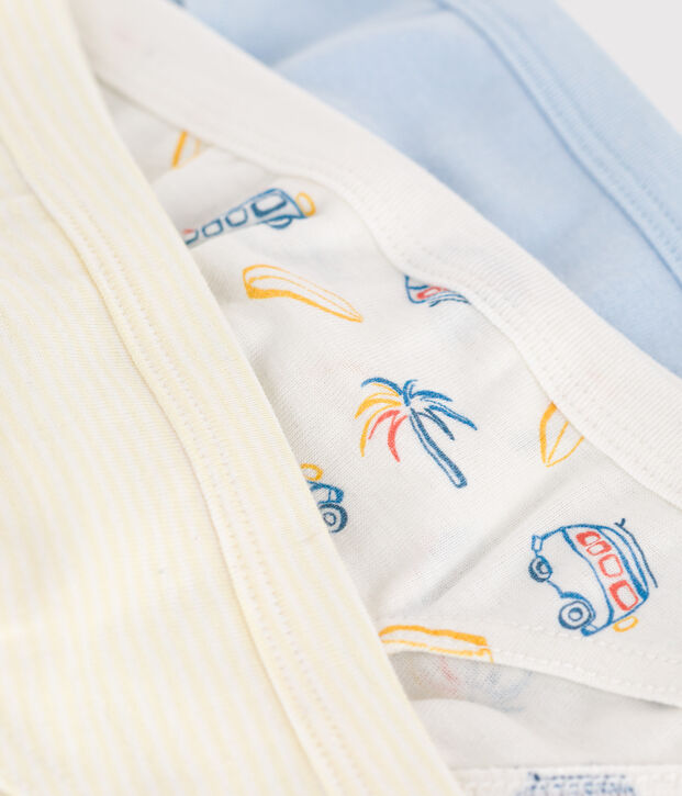 Lot de 3 slips enfant en coton imprim&eacute; vans multicouleur