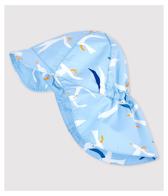 Casquette soleil imprimé mouette bébé garçon bleu JASMIN/blanc MULTICO