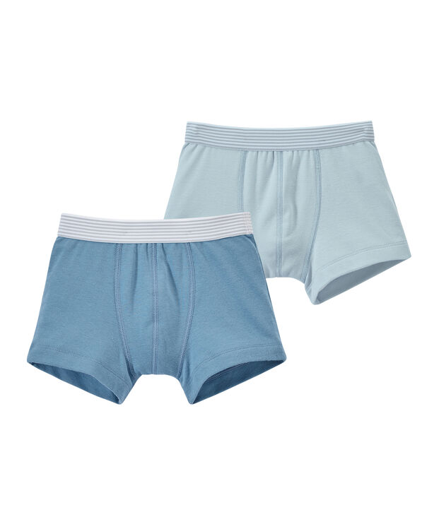 Lot de 2 boxers gar&ccedil;on unis blanc