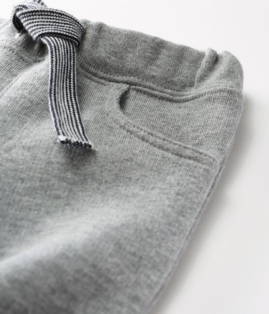 Pantalon bébé garçon en molleton chaud gris SUBWAY CHINE