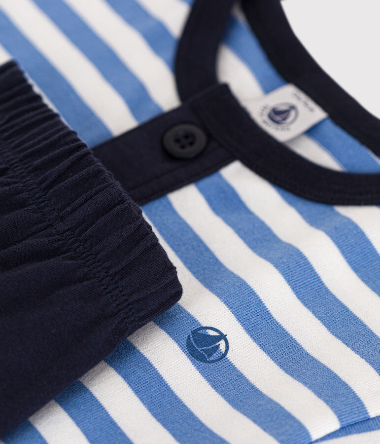 Ensemble tee-shirt et short en jersey b&eacute;b&eacute; GAULOISE/ MARSHMALLOW