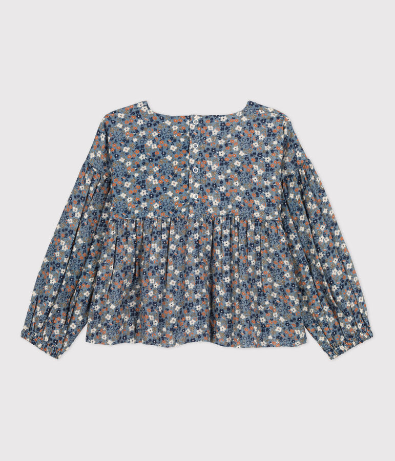Blouse imprim&eacute;e en gaze de coton enfant fille ROVER/ MULTICO