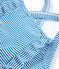 Maillot de bain 1 pièce enfant fille bleu RIYADH/blanc MARSHMALLOW