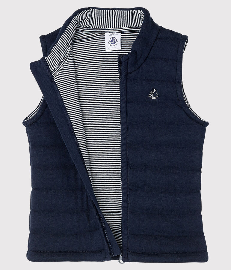 Blouson sans manches b&eacute;b&eacute; mixte bleu